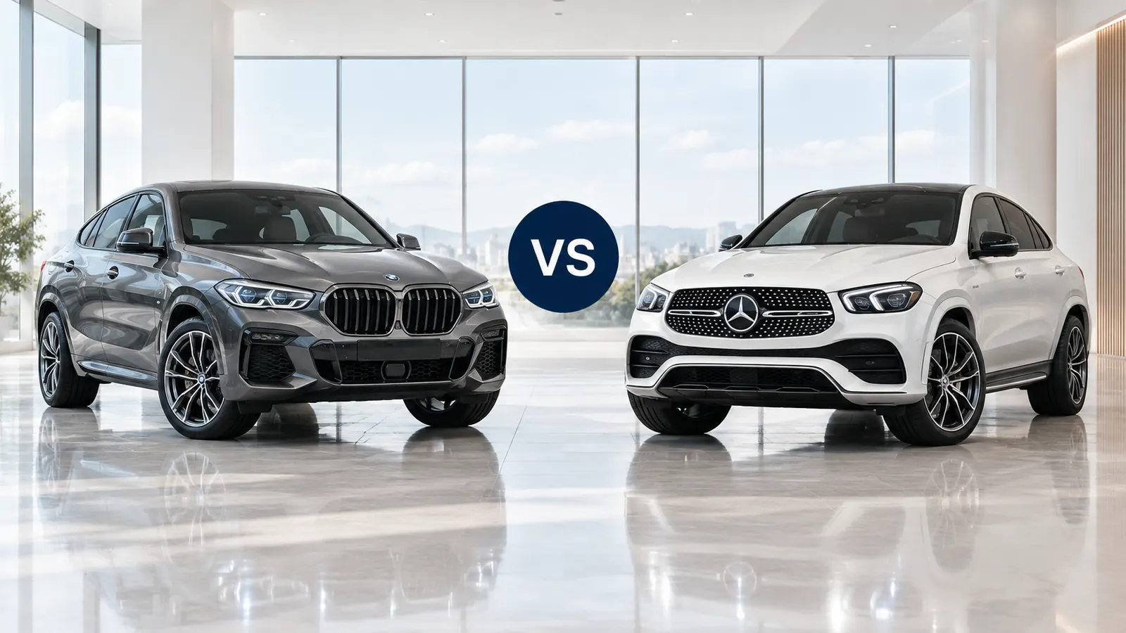 BMW X6 xDrive40i vs 벤츠 GLE450 쿠페 비교 대표이미지